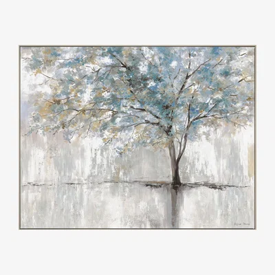 Perch and Parrow Morning glow Framed Canvas Wall Art