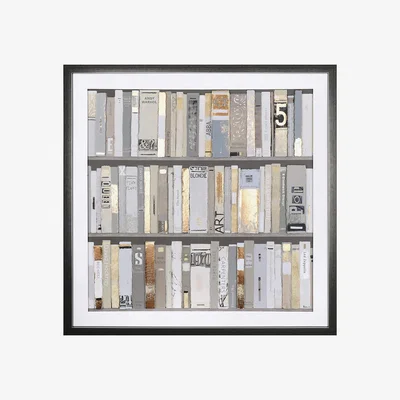 Perch and Parrow The Bookshelf Framed Wall Art