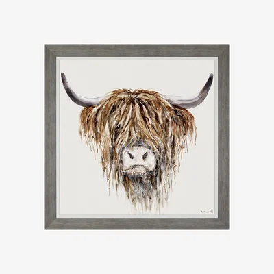 Perch and Parrow Agnes Large Framed Canvas Wall Art