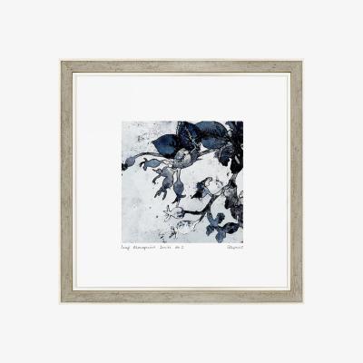 Perch and Parrow Rose Stem Silhouette Framed Wall Art II