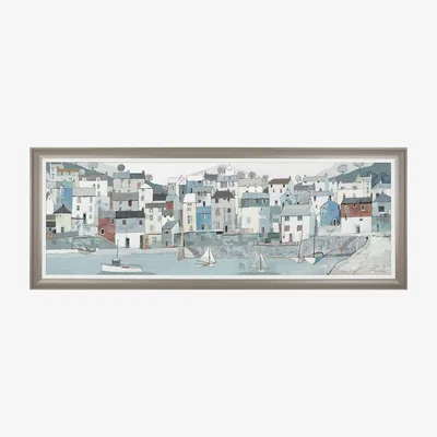Perch and Parrow Waterfront Framed Canvas Wall Art
