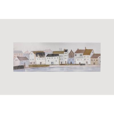Perch and Parrow Sea Side Living Canvas Wall Art
