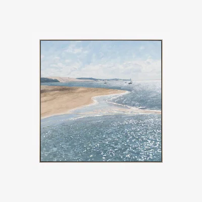Perch and Parrow Tidewater Framed Canvas Wall Art