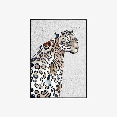 Perch and Parrow Leopard Framed Wall Art