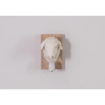Perch and Parrow Shawn the Sheep Bust with Bell