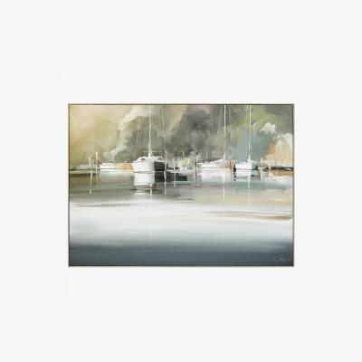 Perch and Parrow Morning Tide Framed Canvas Wall Art