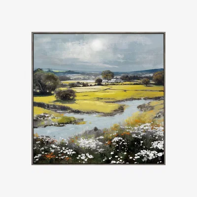 Perch and Parrow Countryside Framed Art
