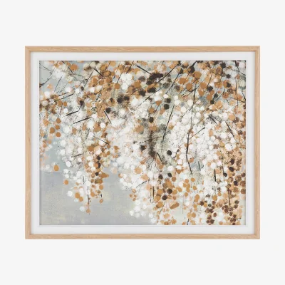 Perch and Parrow Quiet Bloom Framed Canvas