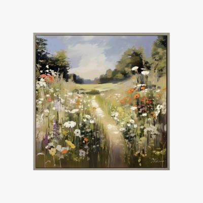 Perch and Parrow Tranquil Meadow Framed Art