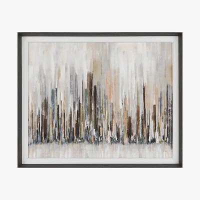 Perch and Parrow City Skyscrapers Wall Art
