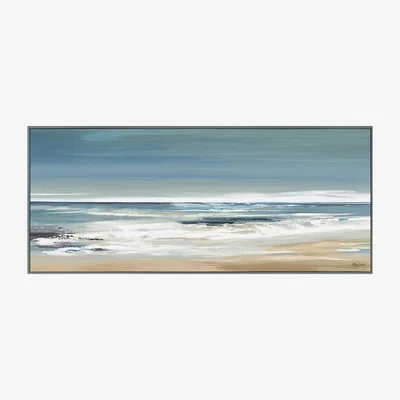 Perch and Parrow Shoreline Framed Canvas Wall Art