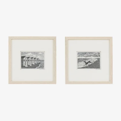 Perch and Parrow Coastal Town 1, Set of 2