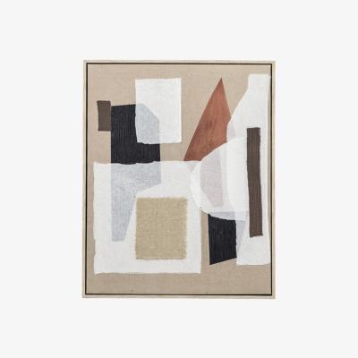 Perch and Parrow Gathering Textured Abstract Art