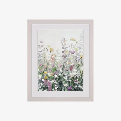 Perch and Parrow Pastel Garden Framed Art
