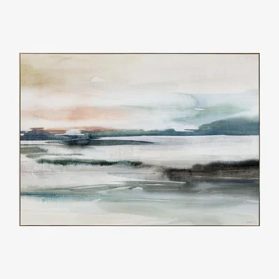Perch and Parrow High Tides Framed Canvas Wall Art