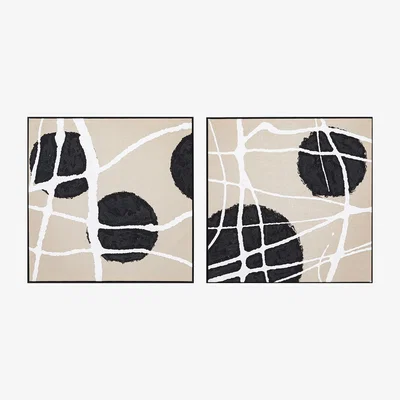 Perch and Parrow Reconnect Framed Canvas Set of 2