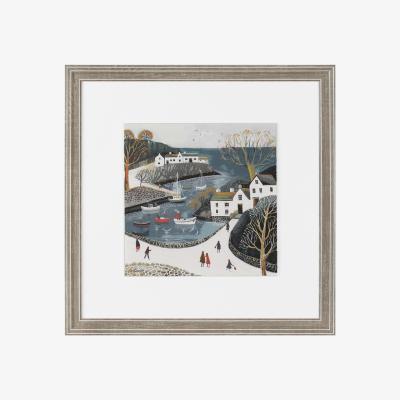 Perch and Parrow Cornish Harbour Framed Wall Art