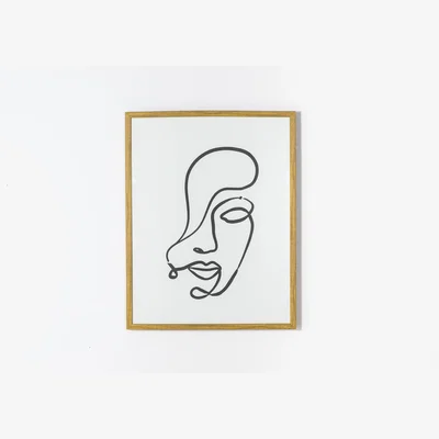 Perch and Parrow Thalia Contour Face Wall Art