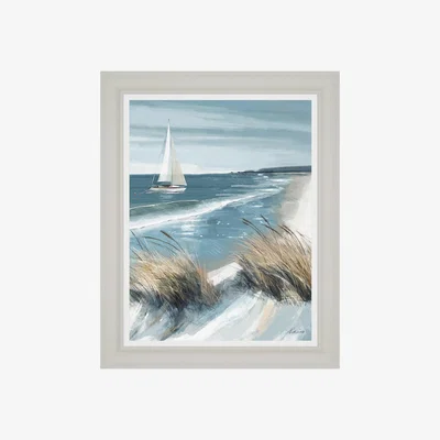Perch and Parrow Sail Away Framed Art