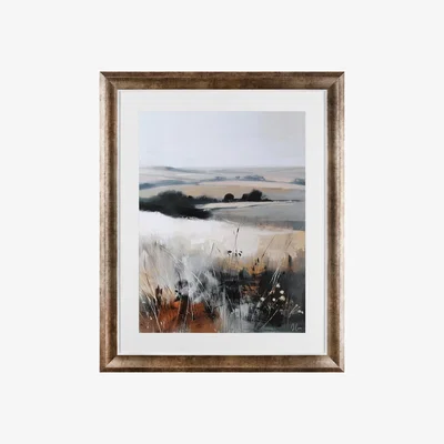 Perch and Parrow Rolling Fields Framed Wall Art