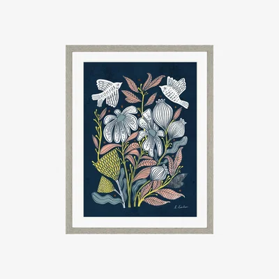 Perch and Parrow Serenade Framed Wall Art