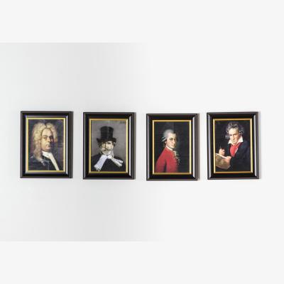 Perch and Parrow Forte Framed Wall Art, Set of Four