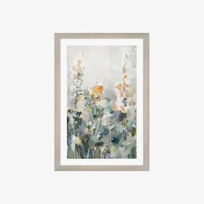 Perch and Parrow Summer Bloom Abstract Framed Wall Art