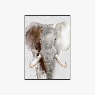 Perch and Parrow Elephant Framed Wall Art