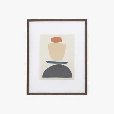 Perch and Parrow Acrobat Abstract Art Set of Two