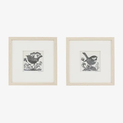 Perch and Parrow Country Charm 1 Wall Art, Set of 2
