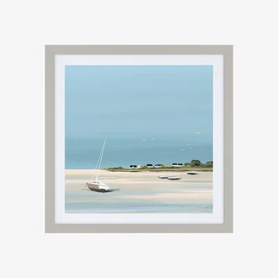 Perch and Parrow Coastal Bliss Framed Wall Art