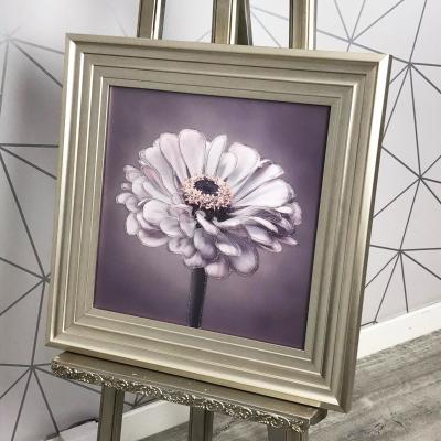 Pagazzi Dahlia 2 Liquid Art with Champagne Frame 40x40cm