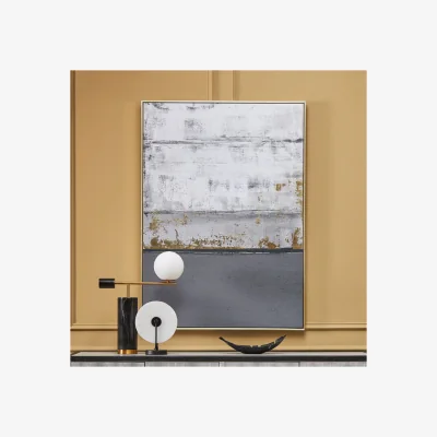 Pagazzi Grey and Gold Foil Wall Art | Astratto