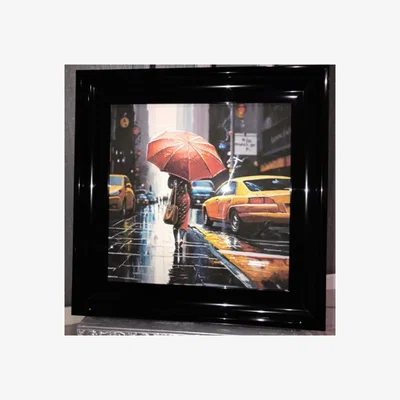 Pagazzi Red Umbrella Framed Wall Art