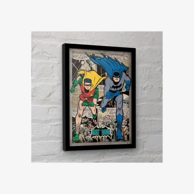 Pagazzi Batman Comic Montage Frame 30X40