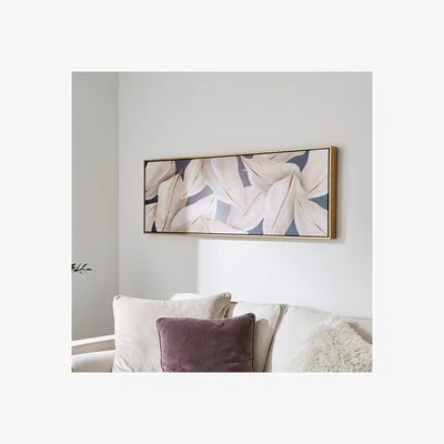 Pagazzi Leaf Gold Canvas Wall Art