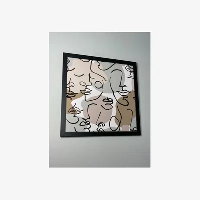 Pagazzi Abstract Faces 2 Wall Art 70x70cm