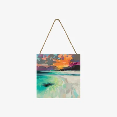 Pagazzi Seilebost Beach Small Wooden Hanging Block