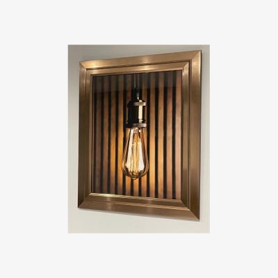 Pagazzi Bulb Print & Bronze Frame 50x40cm