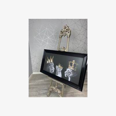 Pagazzi Born To Be Wild Liquid Art with Black Frame 100x50cm