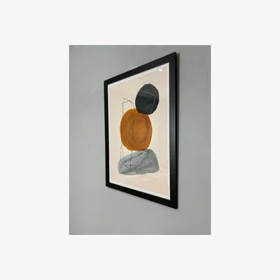 Pagazzi Balance Orange &amp; Blue Wall Art 80x60cm