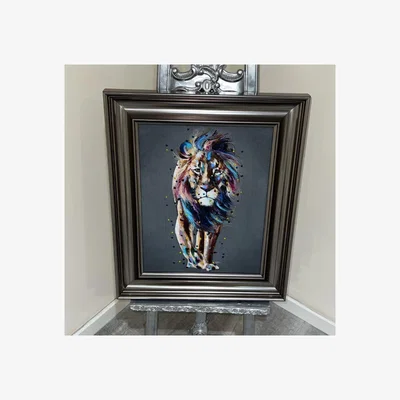 Pagazzi Lion Framed Wall Art