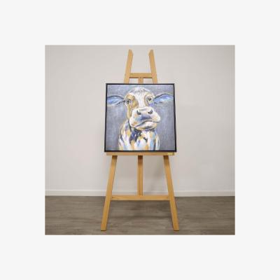 Pagazzi Cow Abstract Canvas With Black Frame 60x60cm