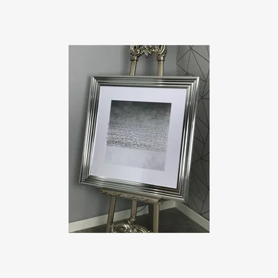 Pagazzi Misty Abstract 1 Wall Art with Silver Frame 87x87cm