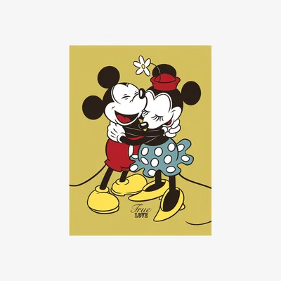 Pagazzi Mickey & Minnie Mouse True Love Canvas
