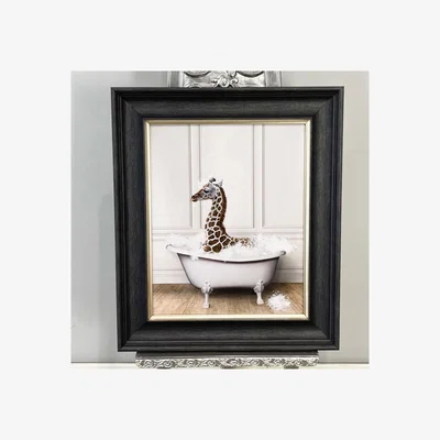 Pagazzi Giraffe Tub 50x40 Wall Art