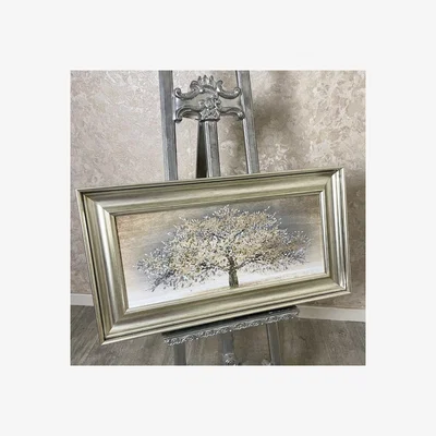 Pagazzi 70x30 Gold Blossom Tree Wall Art with Champagne Gold Frame