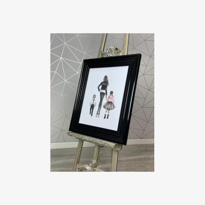 Pagazzi Cutsie Liquid Art with Black Frame 50x40cm