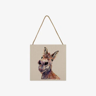 Pagazzi Doreen the Donkey Small Wooden Hanging Block