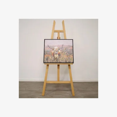 Pagazzi Highland Cow Canvas With Black Frame 50x60cm